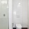 a bathroom with a glass shower
